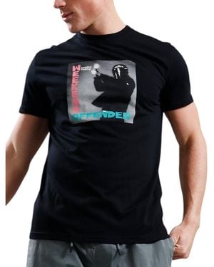 Weekend Offender T-Shirt London Calling Graphic Comfort Casual Pullover Tee - Black
