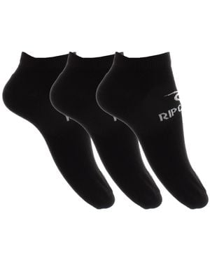 Rip Curl 3 Pairs Rc0 Ankle Socks - Black