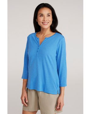 Mountain Warehouse Ladies Paphos Quick Dry Uv Protection Top (Bright) - Blue