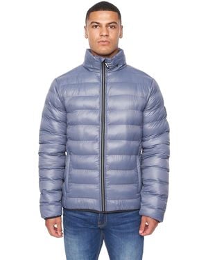 Duck and Cover Shemmy Two Quilted Jacket - Blue