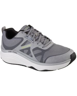 Skechers Dlux Fit Low Top Running Trainers - Grey