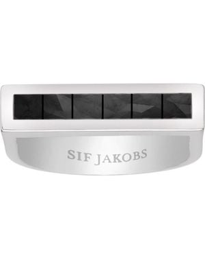 Sif Jakobs R024-Bk-58 Ladies Ring Sterling - Black