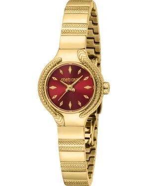 Roberto Cavalli Rc5L155M0065 Ladies Logomania Watch - Metallic