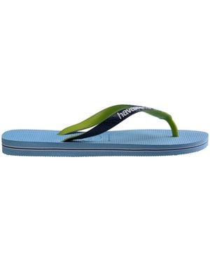 Havaianas Hav. Brasil Mix Leaf Marine B Flip Flops - Blue