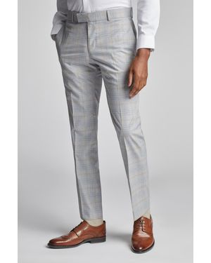 Antique Rogue Agate Check Trousers - Grey