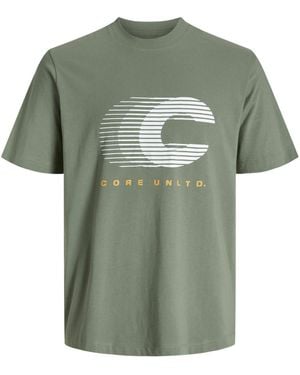 Jack & Jones T-Shirt,Cotton Short Sleeve Summer - Green