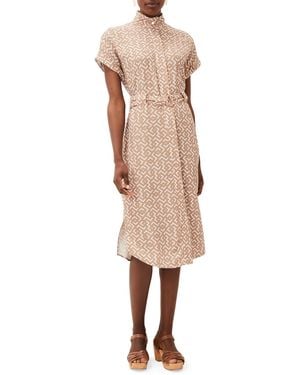 Phase Eight Tilda Geo Midi Dress - Natural