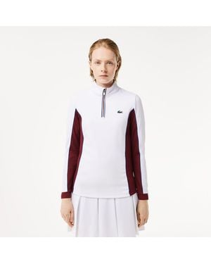 Lacoste Slim Fit Tennis Layering Sweatshirt - Purple