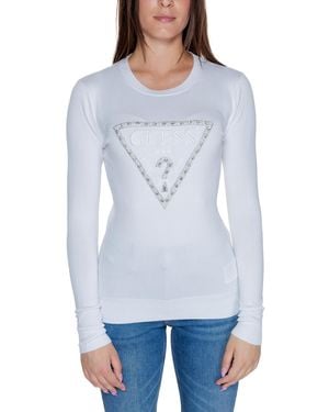 Guess Embellished Logo Jumper - Blue