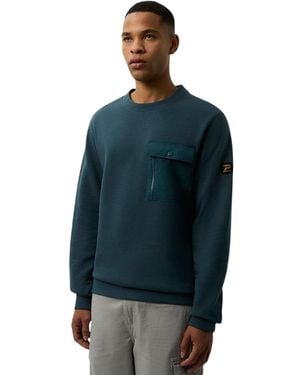 Patrick Archie Crew Neck Sweatshirt (Dark) Cotton - Blue