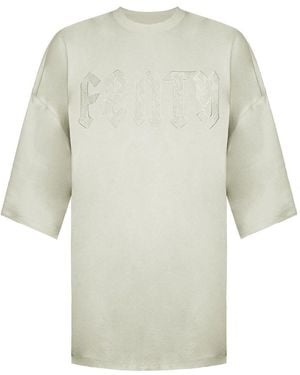 PUMA X Rihanna Fenty Oversized Vanilla T-Shirt - Natural