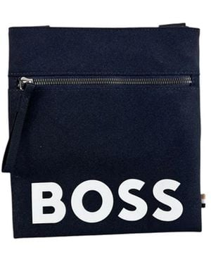BOSS Pixel Large Zip Envelope Bag - Blue