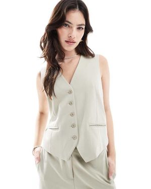 French Connection Angie Waistcoat Co-Ord - White