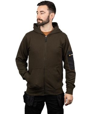Caterpillar Loopback Full Zip Hoodie - Black