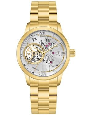 Heritor August Semi-Skeleton Watch - Metallic