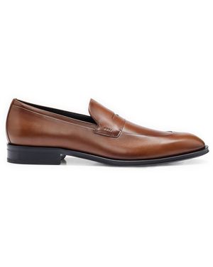 BOSS Derrek Venetian Loafers Low Heel - Brown
