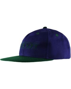 Slazenger 1881 Flat Brim Ajdustable Dark Cap Slaz Caps 02 Wool - Blue