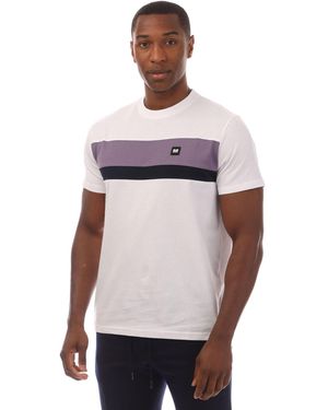 Weekend Offender Crossword Colour Block T-Shirt - White