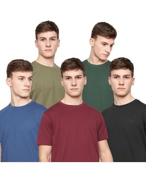 Bewley & Ritch Bonucci B 5Pk T-Shirts - Brown