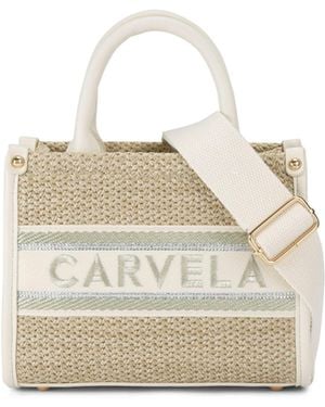 Carvela Kurt Geiger Beach Glam Mini Tote Bag - White