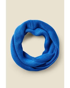 Sosandar Penny Bright Rib Knitted Snood - Blue