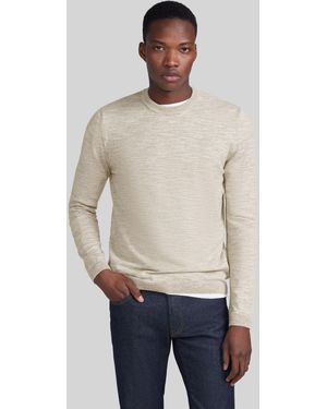 IKKS Knitted Round Neck Jumper - Natural