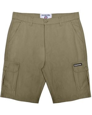 Lambretta Ss25 Cargo Shorts Cotton - Green