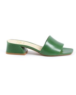 Versace 19.69 Abbigliamento Sportivo 19V69 Sandal Neper Kid Verde Leather - Green