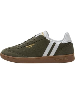 Patrick Lyon Suede Cupsole Trainers /Gum) - Green
