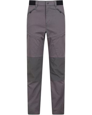Mountain Warehouse 'Jungle' Trekking Trousers Sun Protection Water Resistant Trousers Cotton - Grey
