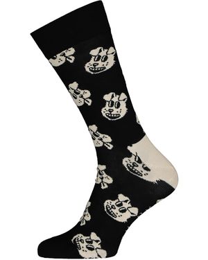 Happy Socks Novelty Colourful Bright Cotton Blend Dog - Black