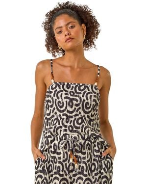 D.u.s.k Wave Plisse Cami Top - Black