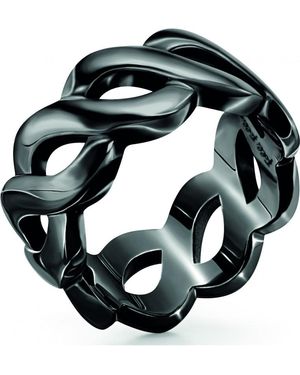 Folli Follie 1R15T010K-52 Ladies Ring - Black