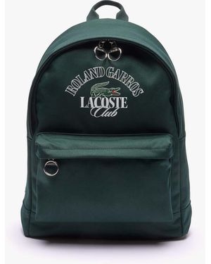 Lacoste Accessoires Roland-garros Edition Rugzak In Groen