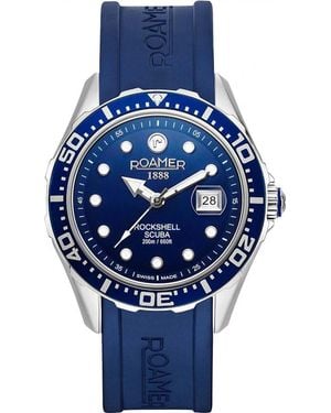 Roamer 867833-41-45-02 Rockshell Mark Iii Scuba Watch - Blue