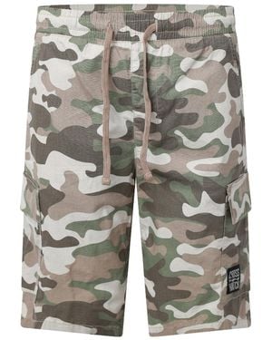 Crosshatch Camtort Shorts - Grey