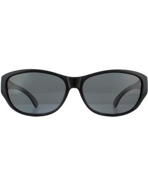 Polaroid Suncovers Wrap Polarized Sunglasses - Grey