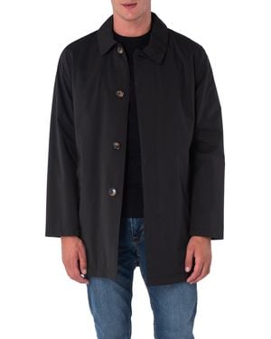 Harry Brown London Single Breasted Trench Coat - Black