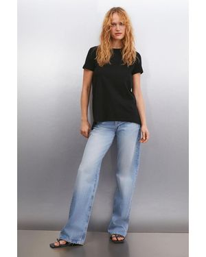 Grimelange Crew Neck Short Sleeve T-Shirt - Black