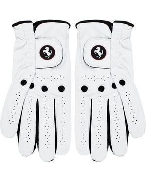 Cobra Ferrari Regular Right Hand Golf Glove Leather - White
