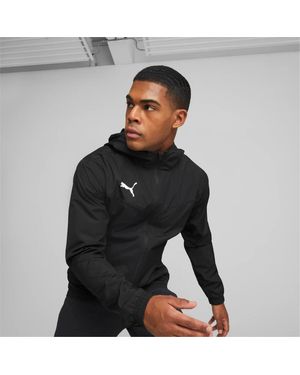 PUMA Teamrise All Weather Rain Jacket Waterproof Coat 657396 - Black