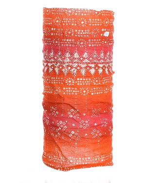 Buff Breathable Recycled Polyester Tubular Scarf - Orange