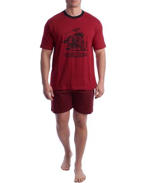 Kisses&Love 100% Cotton Short-Sleeved Pyjamas Kl30000 - Red