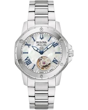 Bulova Marine Star Watch 96L326 Material_Stainless_Steel - Grey