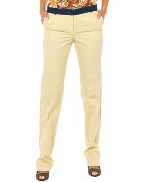 Armand Basi Long Straight-Cut Low Trousers Bgm0261 - Yellow