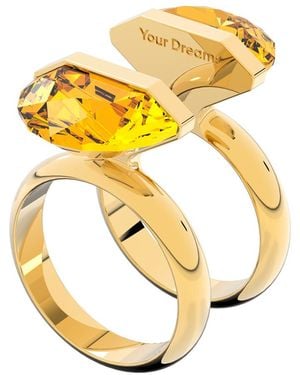 Swarovski Ring With Lucent Magnetic Clasp - Metallic