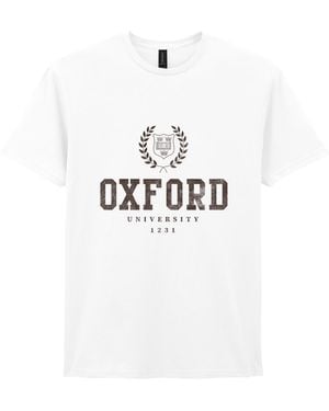 Park Fields Oxford Classic Ivy League Graphic T-Shirt Cotton - White
