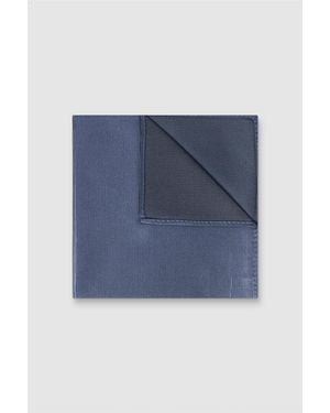 Alexandre Silver Label Pocket Square - Blue
