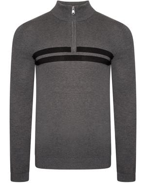 Dare 2b Viscose Cotton Knitted Half-Zip Sweatshirt - Grey