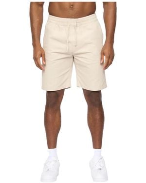 Crosshatch Blansmoore Elasticated Regular Casual Shorts (Light Stone) - Natural